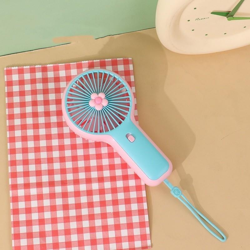 Mini Flower Portable Usb Handheld Fan With Big Wind Power For Cute Cartoon Style Custom Logo Public Invoice Manufacturer