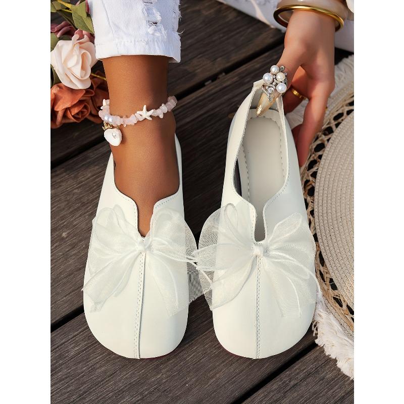 Wearing bow Mary Jane single shoes women's French round toe spring and autumn new style