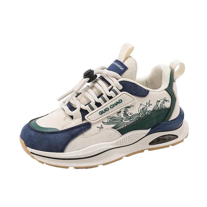 

Осенние студенческие спортивные кожаные кроссовки для бега для мальчиков, зимние детские прогулочные повседневные кроссовки, детская обувь на платформе 39 бежевый