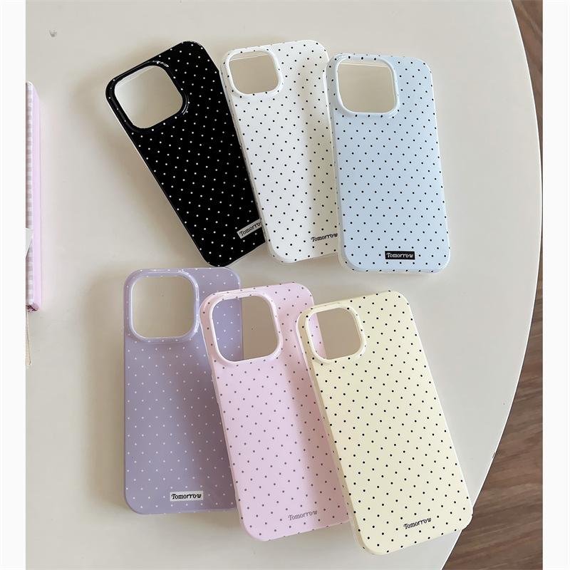 Korean ins simple polka dot for iphone11Promax Apple 11 mobile phone case 11 girl 11/11 soft case