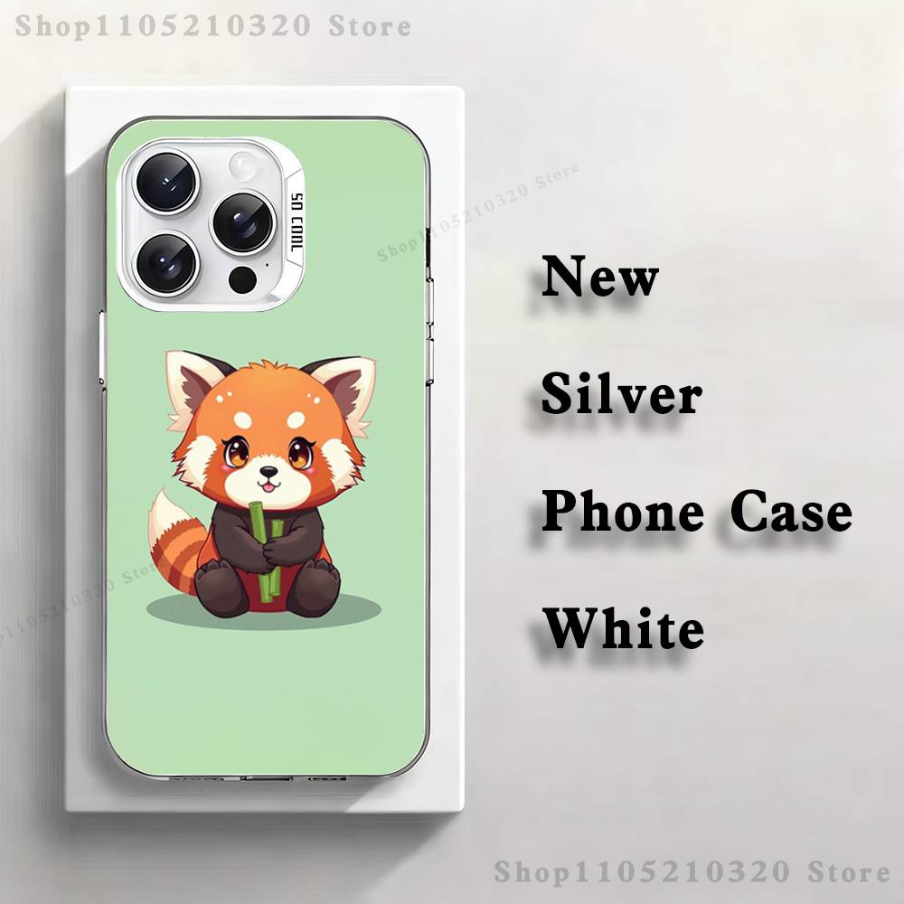 

Red Panda Cute Cartoon Phone Case For iPhone 17,16,15,14,13,12,11,Pro,Max,Plus,E,Air,Mini White Tpu Cover iPhone11
