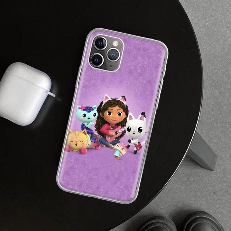 Cartoon Gabbys Dollhouse Phone Case Cover for iPhone 11 12 13 Mini 14 15 Plus 16 Pro Max 17 Air 7 8 + SE Art Customized Fundas 1