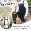 cozycube H-shaped apron, simple, neck-hanging apron for men and women, cafe apron, plain, stylish, large capacity pocket, stain-resistant, wrinkle-res