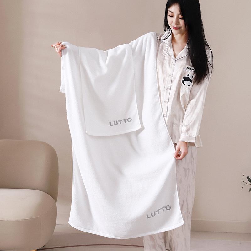 

Полотенце банное из чистого хлопка класса А, мягкое, впитывающее, вышитое - Роскошное, утолщенное для взрослых 70*140cm