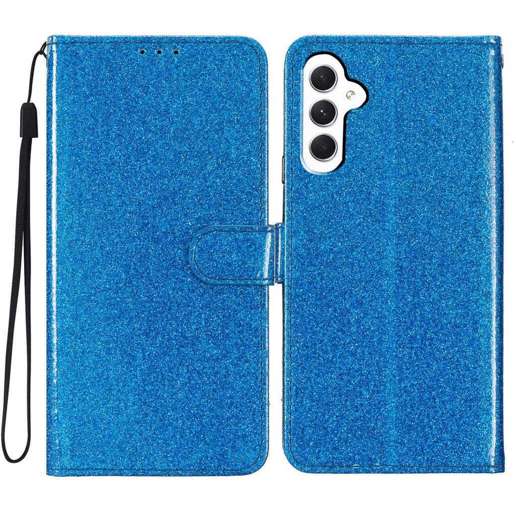 For Samsung Galaxy A16 5G/A16 4G Wallet Case Glitter Anti-Scratch Leather Phone Cover Stand
