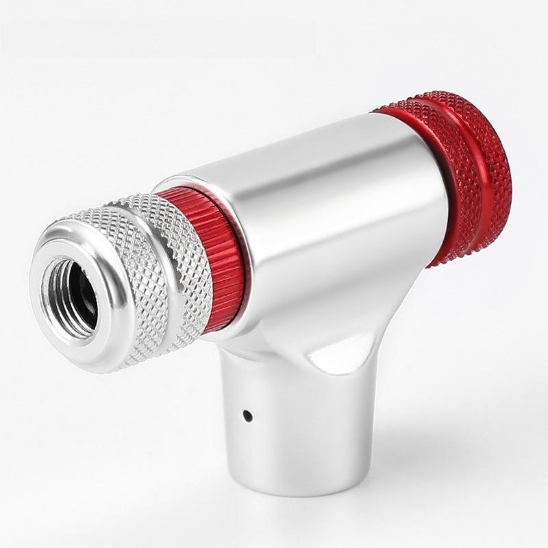 

Bicycle Co2 Inflator Valve With Aluminum Alloy Material For Road And Mountain Cycling срібний