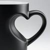 Kubek Zmieniający Kolor w Kształcie Serca 11oz Magiczny Ceramiczny Kubek Odkrywa Ukryty Wzór Kubek do Kawy z Gorącymi Napojami Romantyczny Prezent dla Miłośników Kawy i Herbaty
