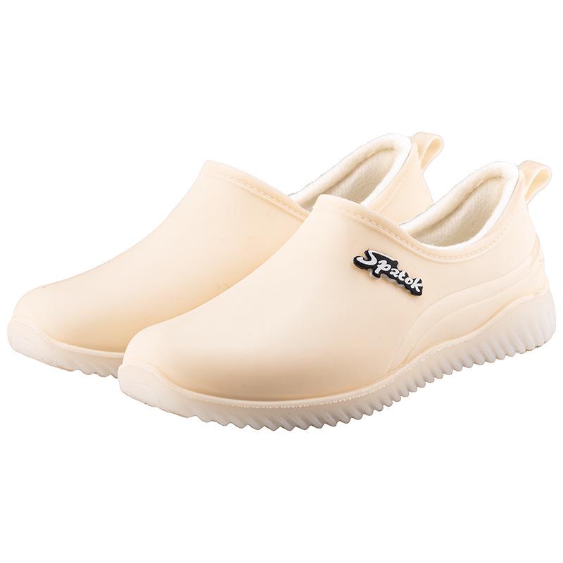 Women's Versatile Low-Top Rain Boots - Soft Sole, Comfortable, Breathable, Non-Slip Rubber Shoes for Outdoor Summer Wear