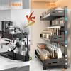 2-3 Tier Height-Adjustable Vertical Spice Rack Rustproof Metal Spice Storage Rack Kitchen Storage Rack And Decorative Piece