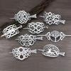 8 szt. Spinki do włosów, Wikingowskie Celtyckie Patyczki do włosów, Celtycki Węzeł Wsuwka do włosów, Retro Srebrna Vintage Metalowa Spinka do włosów, Wikingowska Biżuteria Klips