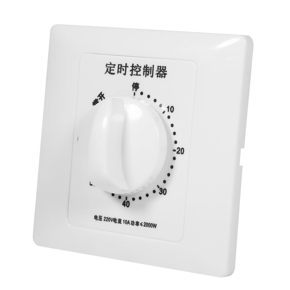 AC 220V Pump Timer Mechanical Time   Countdown Control 86 Panel Wall Mount 30 Min