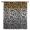 Leopard Print Animal Skin Texture Gradient Sheer Curtains for Living Room Decor Window Curtains Kitchen Tulle Voile Curtains