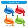 4pcs Portable Can Covers for Sodas and Beer Cans Silicone Can Lid with Drinking Straw Leak Proof Beverage Cans Caps