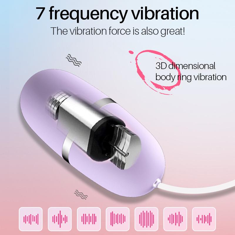 Powerful Bullet Vibrator 7 Frequencies Vibration G-spot Massager Wired Remote Control Vibrators
