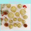 European Style Christmas Decorations Including Metal Hollow Balls For Seasonal Festivities