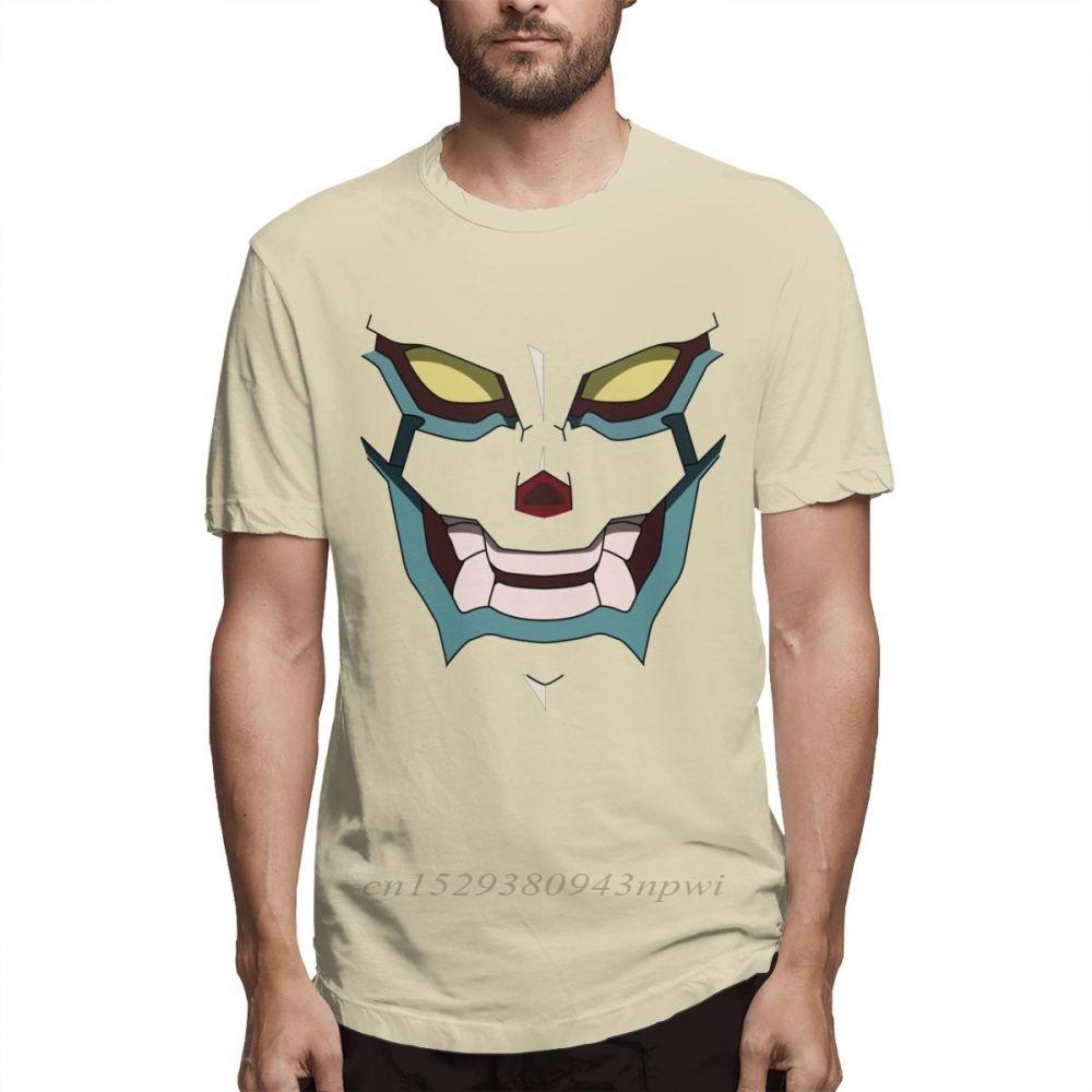 Novelty Tengen Toppa Gurren Lagann T Shirt Punk Rock Mens Tshirt Man Anime Cartoon 100 Cotton Plus Size TShirt