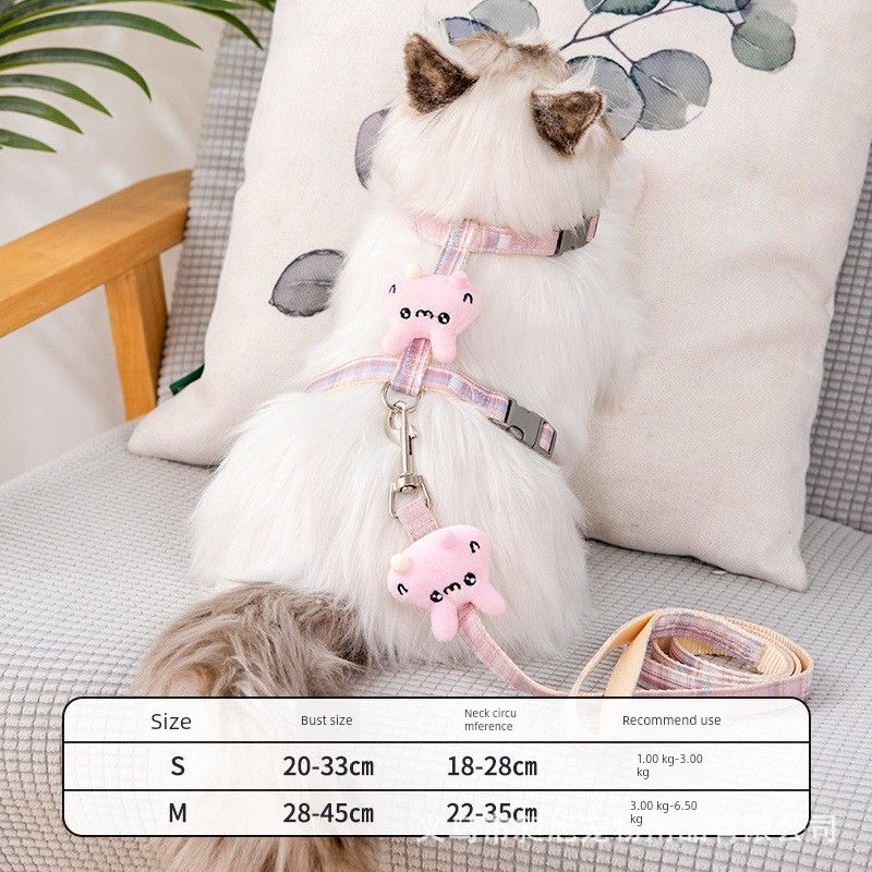 

Поводок для домашней собаки Поводок для собаки Кошка Собака Веревка для ручного удержания Собачья цепь I-образная Кошка Кошка Нагрудный ремень Принадлежности для домашних животных Поводок для собаки S Rabbit I-rope pink