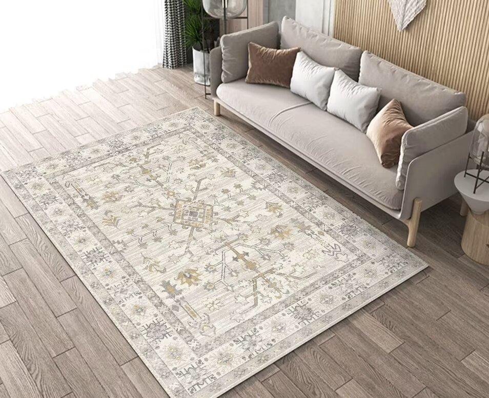 Vintage Persian Carpets Living Room Hall Sofa Chair Area Rug Retro Bohemian Large Carpet Room Decoration Home Floor Mat Washable