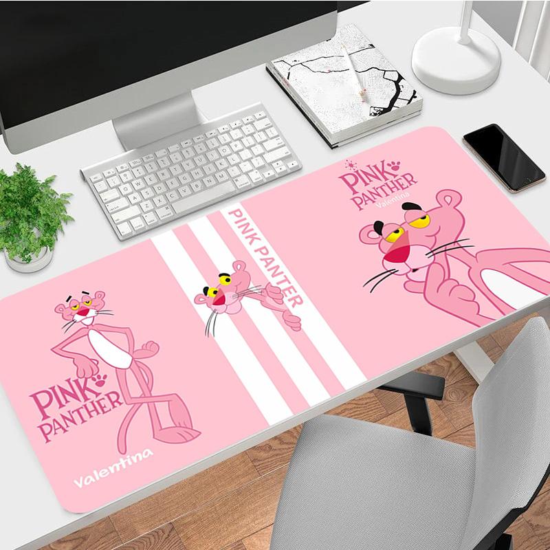 Pink Panther Xl Gaming Mouse Pad Nonslip Rubber Base Stitched Edge Waterproof Desk Mat For Pc Laptop Gamer Office Computer Accessories C929150