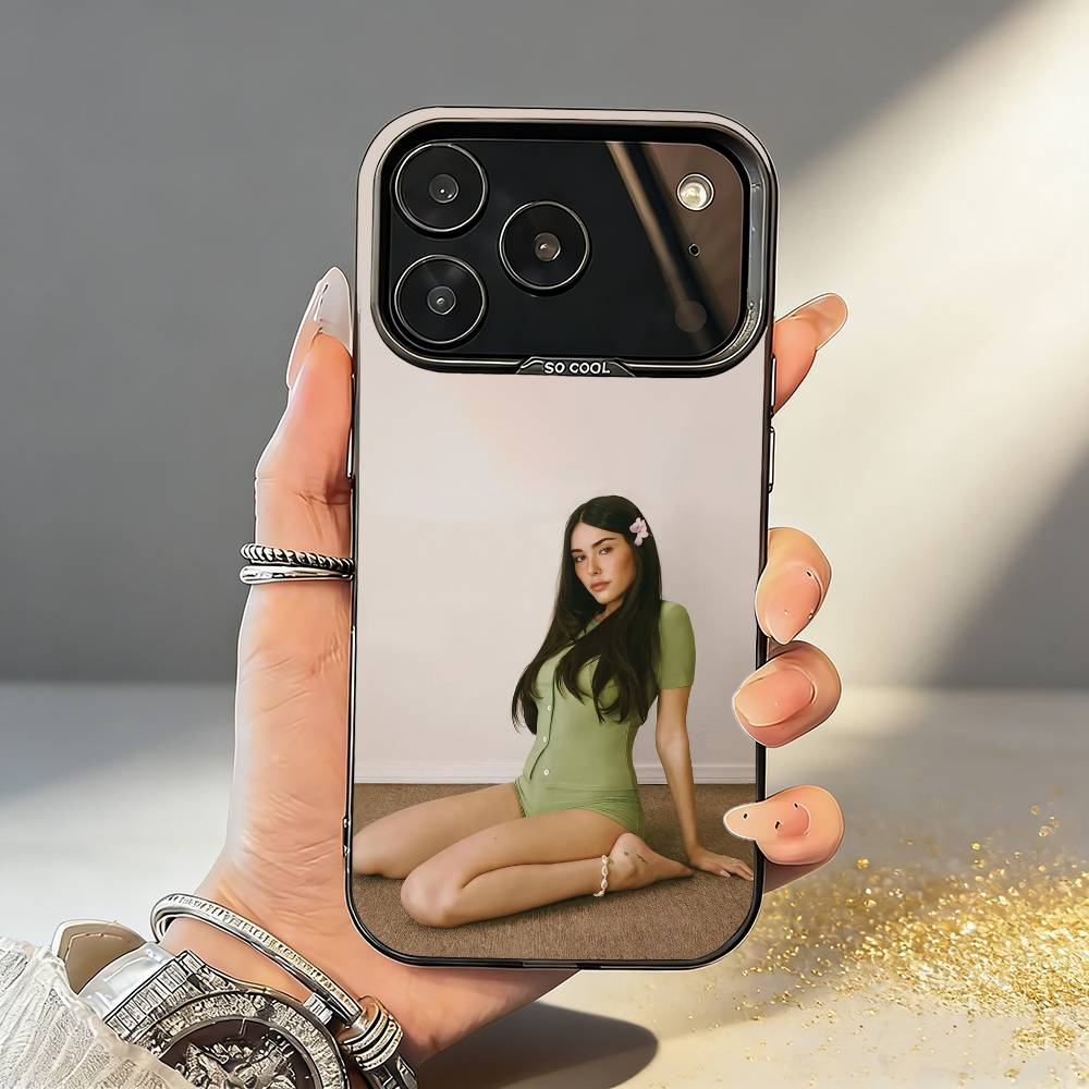 

M-Madison B-Beer M-More Phone Case For iPhone17 16 15 14 13 12 Pro Max Grey Black Matte Laser Metallic Aurora Funda iPhone16promax