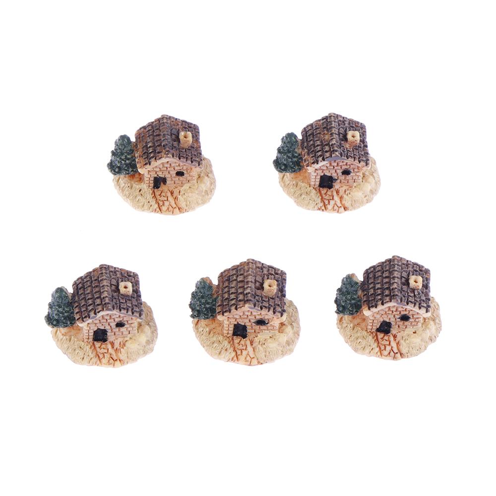 Decor Gardening Decorations Moss Cottages Micro Landscape Mini Small House Figurines & Miniatures