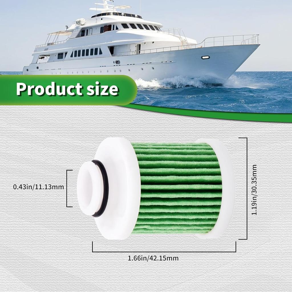 AHL Fuel Filter 15412-92J00 15412-92J01 Compatible With Suzuki Outboard DF100A DF100 DF115 A DF140A DF150A DF150AP DF175A DF175AP DF200A
