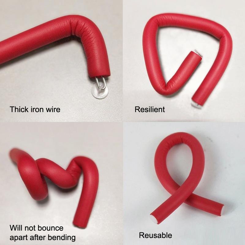 10Pcs Flexible Hair Curling Heat-Resistant Rod 18Cm Hair Curler Makers Soft Foam Twist  Perm Ironing Hair Salon Styling Tools