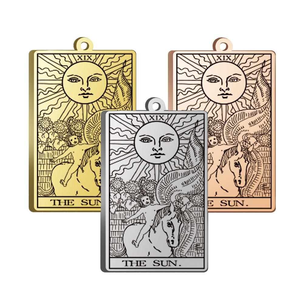 

LIKGREAT 1pc Retro Tarot Cards Pendant Stainless Steel Major Arcana Divination Charm for DIY Bracelet Necklace Jewelry Wholesale Silver