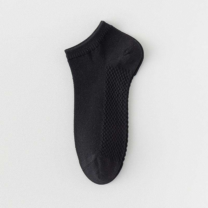 Boat Socks, Pure Cotton Anti-odor and Sweat-absorbing Summer Thin Women's Short Socks, Mesh Boneless All-cotton Socks