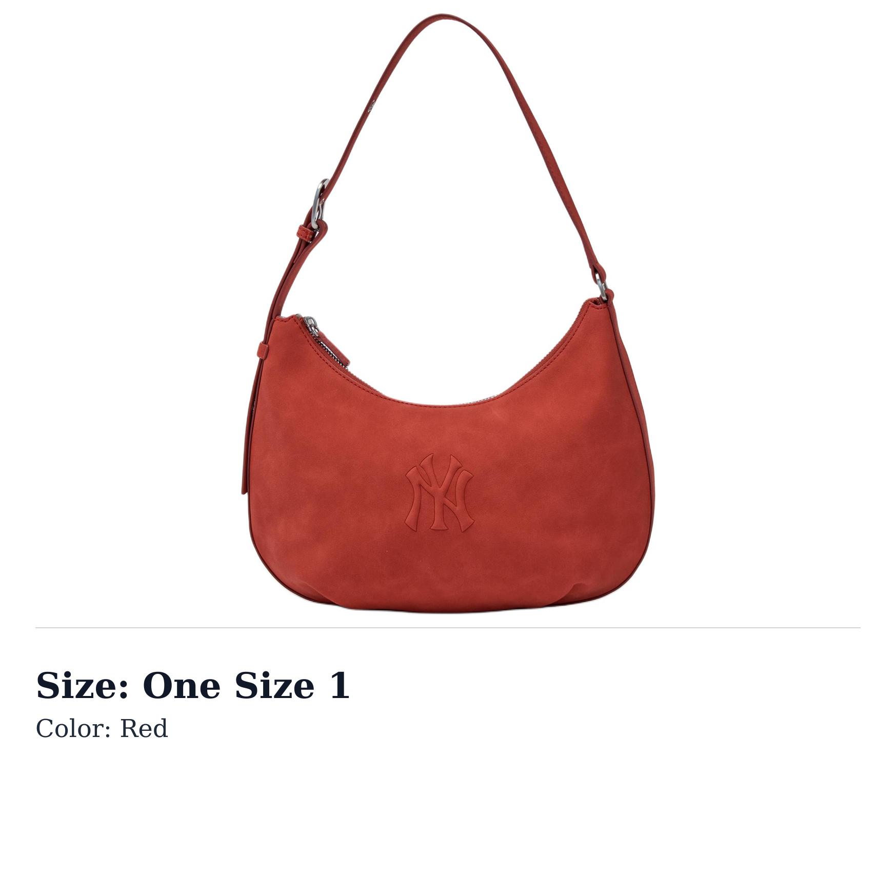 MLB Polyurethane Polyester Handbag Regular Womens Red 3ABQSD16N-50RDS One Size 1