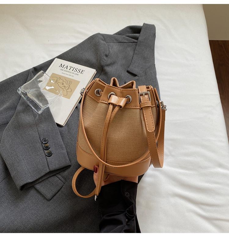 Small bag women's 2025 new versatile casual shoulder messenger bag Korean version ins fashion bucket bag