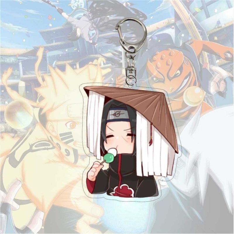 Anime Naruto Acrylic Keychain Accessaries Uzumaki Naruto Cartoon Keyring