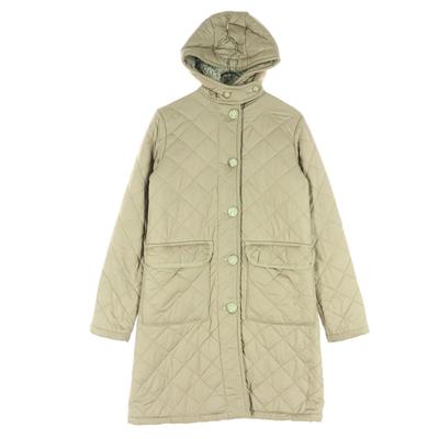 Mackintosh Made In Scotland Long Sleeve Quilting Batting Coat 34 Beige Women Used