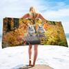 Cute Corgi Beach Towel, Corgi Gifts for Corgi Lovers, Kids Beach Towel, Soft Absorbent and Quick Dry Microfiber Bath Towel
