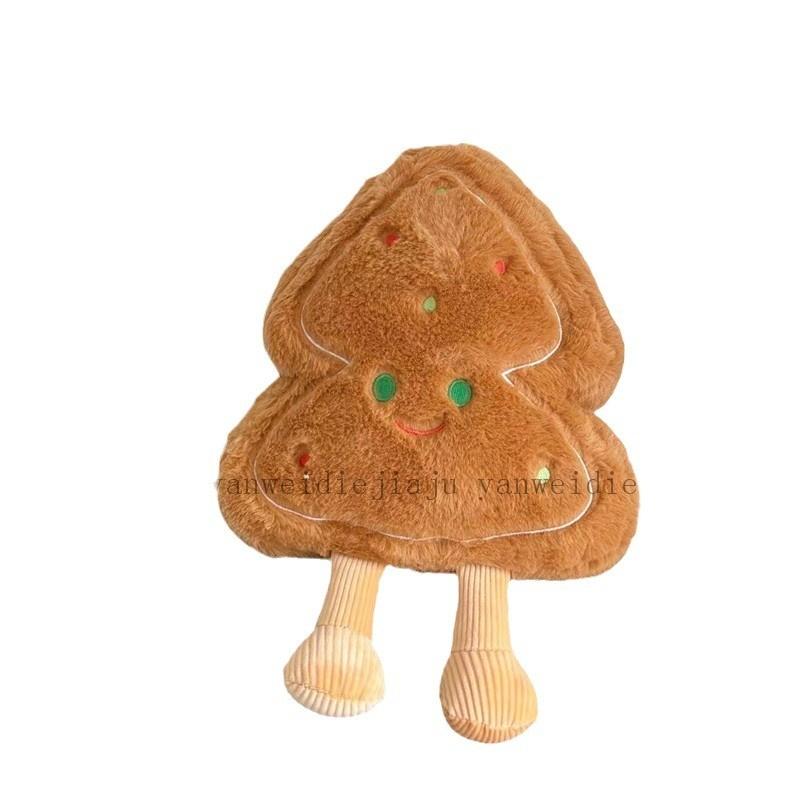 Tree Star Christmas Shaped Cookie Plush Toy Stuffed Doll Decoration Cartoon