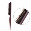 Wood Handle Natural Boar Bristle Hair Brush Fluffy Comb Hairdressing Barber Tool