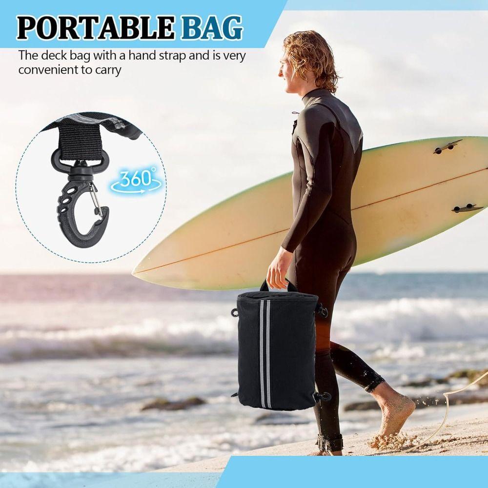 Reflective Stripe Paddleboard Bag with Fixed Buckle Surf Pack New Surf Storage Bag  Summer Rafting