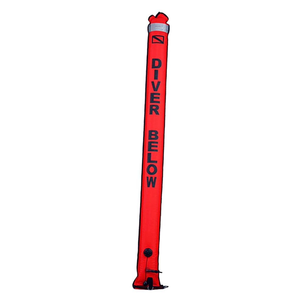 Surface Marker Buoy, Buoy Scuba Gear for Underwater Gear Compact Snorkeling Inflatable Tube Aignal Tube,