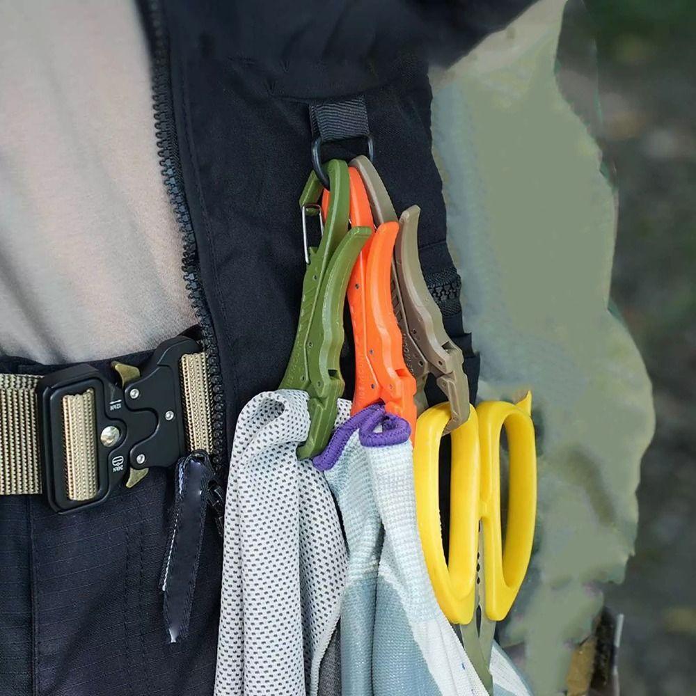 

Mini Fishhook Clip Multipurpose Accessory Clip Portables Functional Keychain Outdoor чорний