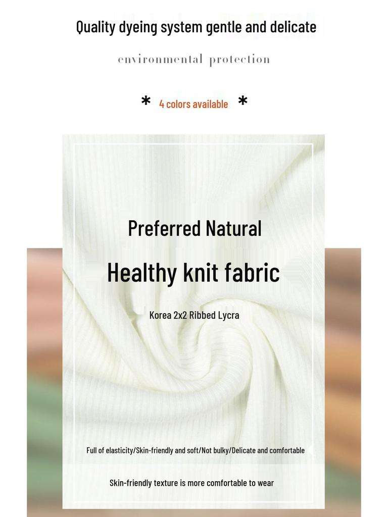 Women's Modal Low-Neck Backless Slim Fit Long-Sleeve Plus Velvet Tee for Autumn and Winter