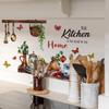 Kitchen Wall Decal With Self Adhesive Backing Warm Rustic Design For Home Kitchen Dining Room Wall Decor