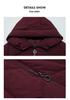 Cappotto Piumino Lunghezza Media con Cappuccio per Maternità da Donna - Stile Inverno 2025, Giacca Outerwear Vestibilità Larga