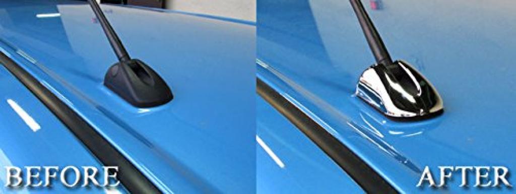 BRIGHTZ Chrome Antenna Cover for the Tanto Custom LA Part Number 22288 Z-Type [ANTENNA-025] LA600S/LA610S (LA600, LA610, A600, A610, 600, 610) -