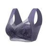 Women Lace Wireless Bra Seamless Breathable Comfortable Full Cup Supportive Anti Sagging Lingerie