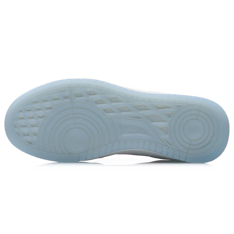 Li Ning NO.258 Slip Resistant Abrasion Resistant Low Top Skateboard Shoes Women's White Orange AGCR202-1