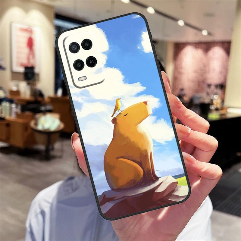 

Cute Capybara Case For Oppo A94 A74 A54 A18 A38 A58 A78 A98 A40 A60 A80 A16 A76 A96 A15 A17 A77 A57S Cover OPPO A96 4G