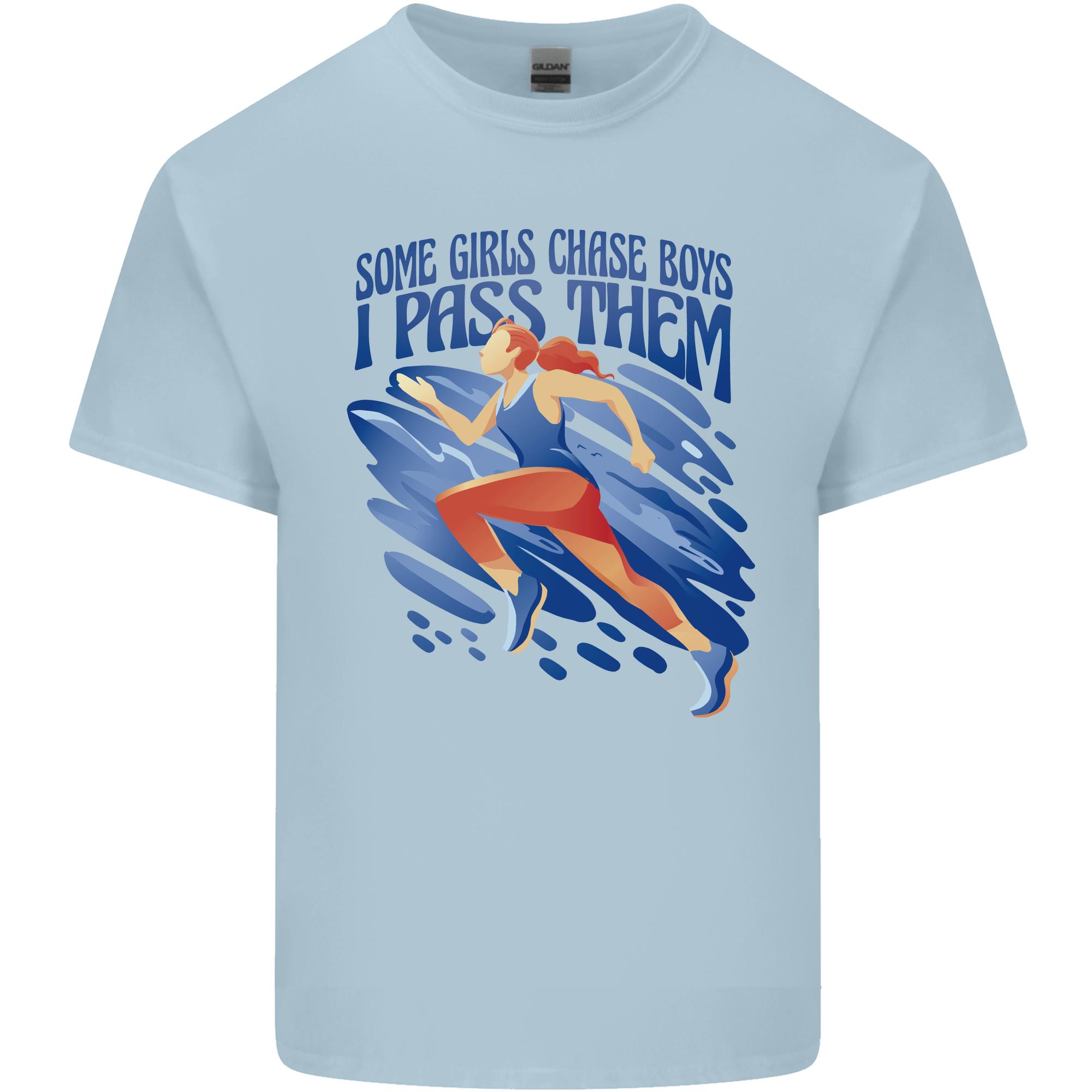 Chase Boys Running Marathon Cross Country Runner Unisexs Light Cotton TShirt S