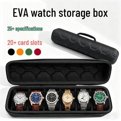 Compact Smartwatch Storage Bag for Apple & Huawei with Multi-Card Slots and Sponge Inner Tray, Designed for Women