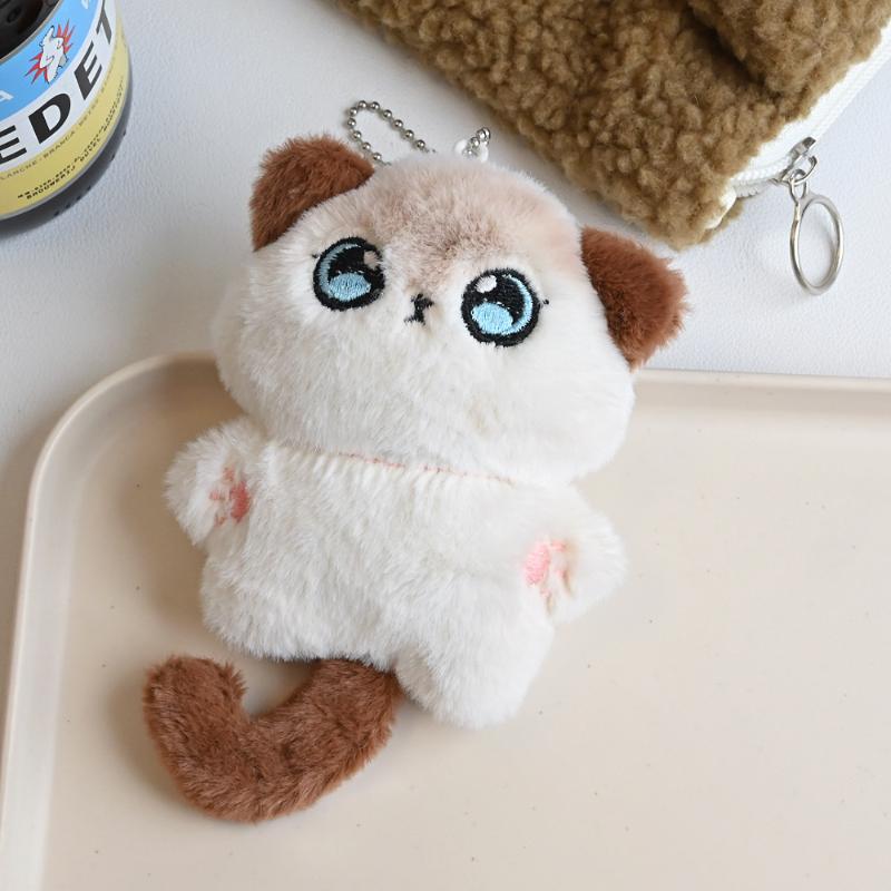 

Милий Мультяшний Шарф Хвіст Кошеня Плюшевий Брелок Сіамське Кошеня М яка Іграшка Підвіска для Рюкзака Аксесуари для Ключів Автомобіля Подарунки
