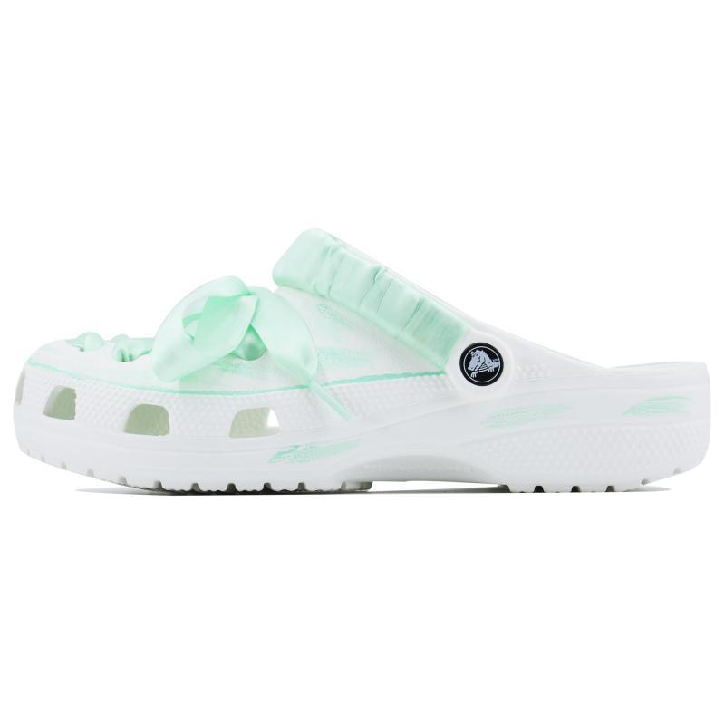 Crocs Classic Clog SDS Green Bubble Home Casual Clogs for Men and Women in White